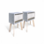 2x Velador Carli - Velador Blanco 60cm XL grande. - comprar online