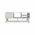 Primer Rack Alaska - Rack blanco - Apto para TV hasta 50" - muevle