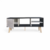 Primer Rack Colo - Rack negro con blanco - Apto para TV hasta 50" - muevle