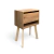 Velador Láscar - Velador madera Moderno mesa de noche con 1 cajón, puerta y 1 espacio. - comprar online