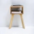 2x Velador Barcelona - Velador madera Moderno mesa de noche con 1 espacio en internet