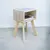Velador Antártica - Velador blanco Moderno mesa de noche con 1 cajón y 1 espacio