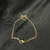 Pulseira de Folheado a Ouro Elo Grumet Miney Infantil