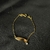 Pulseira de Folheado a Ouro Chapinha de Bebe com Ponto de Luz