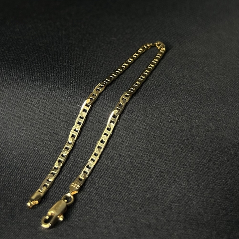 Pulseira Folheada a Ouro Piastrini 3mm