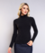 Blusa Cacharrel Feminina Gola Alta Manga longa Bouclé