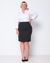 Saia Secretária Feminina Plus Size Preta Two Way - Lady's Zastraz Uniformes Femininos Sociais