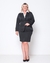 Saia Secretária Feminina Plus Size Preta Two Way