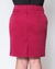 Saia Secretária Feminina Plus Size Bordô Two Way - Lady's Zastraz Uniformes Femininos Sociais