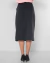 Imagem do Saia Midi Reta Feminina Social Casual Preta Crepe