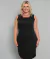 Vestido Social Feminino Sem Mangas Plus Size Tubinho Preto Two Way na internet