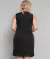 Vestido Social Feminino Sem Mangas Plus Size Tubinho Preto Two Way - Lady's Zastraz Uniformes Femininos Sociais