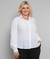 Camisa Social Feminina Plus Size Manga longa Microfibra/Elastano - comprar online