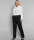 Calça Social Feminina Alfaiataria Plus Size Preta Two Way - Lady's Zastraz Uniformes Femininos Sociais
