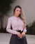 Camisa Social Feminina Manga Longa Gola Laço Tricoline - comprar online