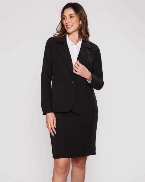 Blazer Social Feminino Preto AlfaiatariaTwo Way - comprar online