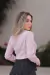 Camisa Social Feminina Manga Longa Gola Laço Tricoline - Lady's Zastraz Uniformes Femininos Sociais