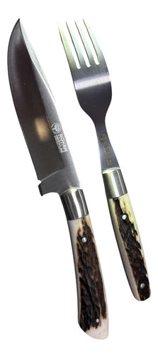 Cuchillo Deportivo Arbolito Fc5736h 9,5cm Acero Inox + Vaina Hueso