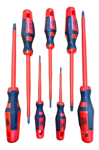 Set Destornilladores Bahco Aislados 1000 Volts 7 Pzas 800iec