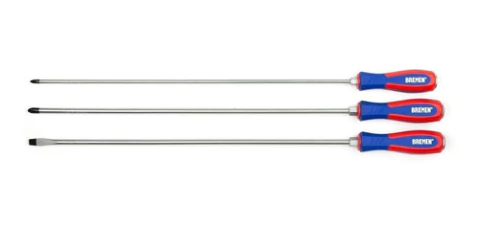 Set Destornillador Bremen Super Largos 6760 450mm 3 Piezas