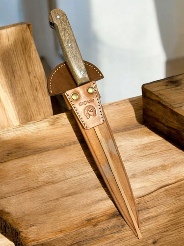 Cuchillo Acero Carbono Tandil Lomo 5mm Filo 30cm Cabo Hueso