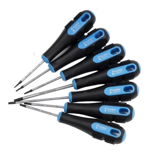 Kit Destornilladores Torx 6 Piezas T5 T6 T7 T8 T9 T10 Tamper