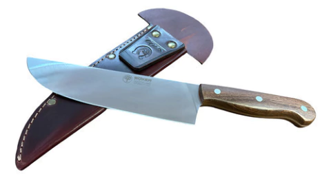 Cuchillo Boker Arbolito 1910g Hoja 25cm Con Vaina De Cuero Nadera