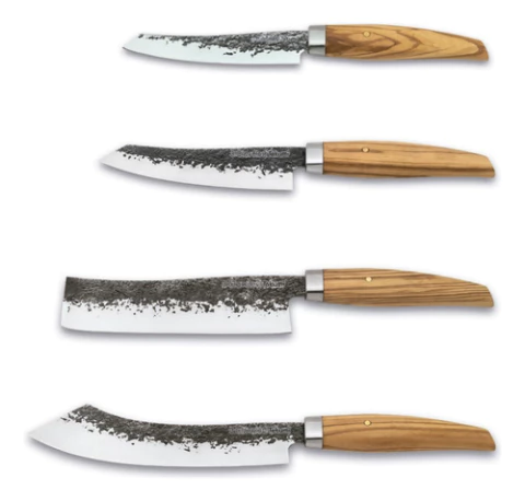 Set Cuchillos 3 Claveles Takumi 4 Piezas Inox Forjada España Marrón