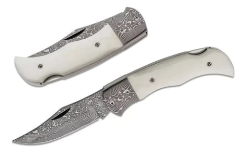 Navaja Boker Magnum Arbolito Mb180dam Hoja 8cm Damasco Bone