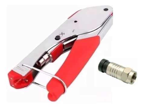 Pinza Crimpeadora Para Cable Coaxil Ficha Snap Rg6 Rg59 58 - comprar online