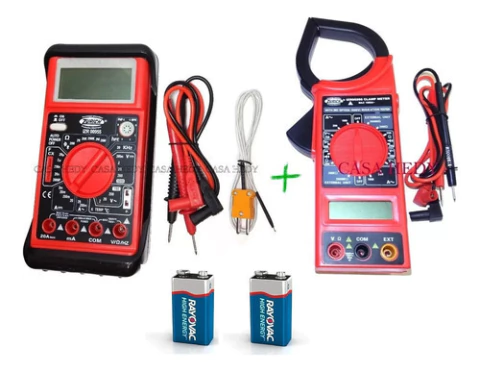 Kit Tester Zurich Zr955 + Amperometrica Zr266 + 2 Pilas 9vol