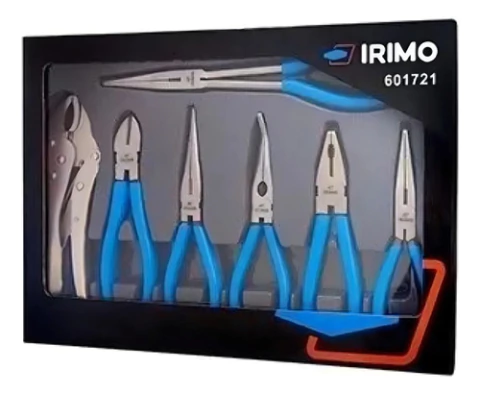 Juego De Pinzas Alicates Irimo 601721 7 Piezas Pinza Fuerza