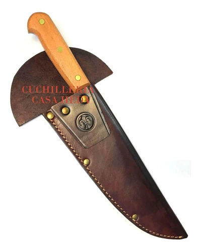 Cuchillo Eskilstuna 398 Cabo Madera Inox Hoja 22,5cm Vaina