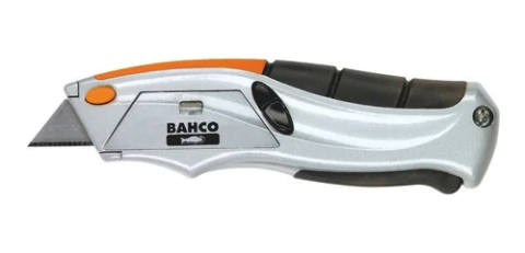 Cutter Bahco Retráctil Compartimiento 6 Hojas Trincheta 17cm