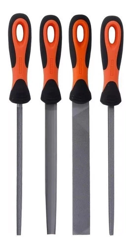 Lima Bahco Cuadrada Plana Redonda Media Caña Triangulo 4 Pzs