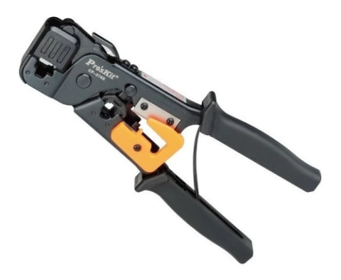 Pinza Crimpeadora Pelacable Rj45 Rj11 Rj12 Proskit Cp-376e - comprar online