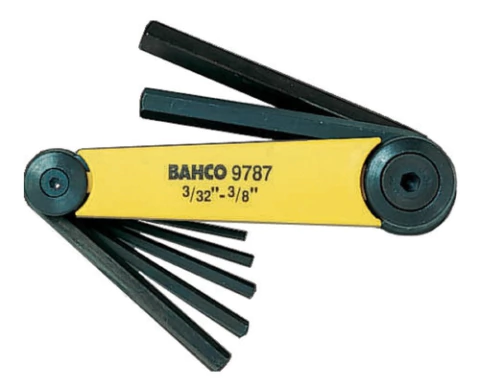 Juego Llave Allen Bahco Tipo Navaja Pulgadas Be9787 7 Piezas