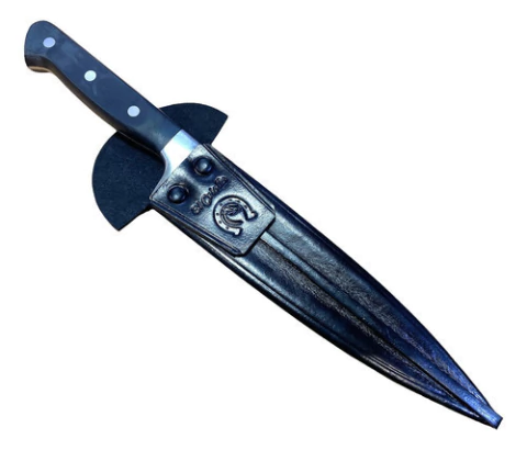 Cuchillo Trento Hoja De 20cm Acero Inox Con Vaina Cuero