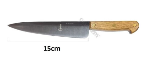Cuchillo Eskilstuna 364 Hoja 15cm Acero Carbono Cabo Madera
