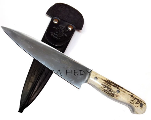 Cuchillo Libertad Inox. 440 Hoja 18cm Cabo Hueso Remachado