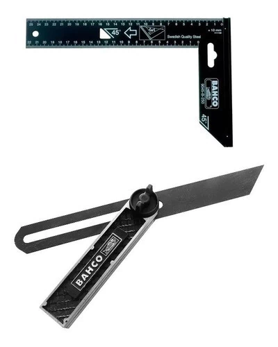Set Escuadra Bahco Regulable 9572-250 Carpintero 9045-b-250