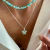 Mariposa Brillo Verde Agua (Plata 925) - comprar online