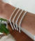 Pulsera Rolo Cuadrada (Acero Blanco) - comprar online