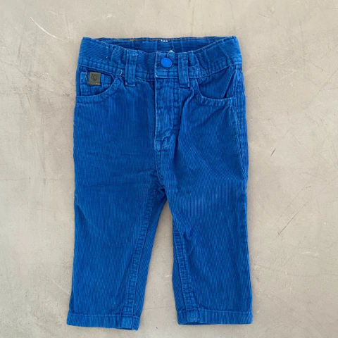 Pantalón Cheeky Corderoy Azul Brillante Impecable Talle 6-9 Meses Como Nuevo