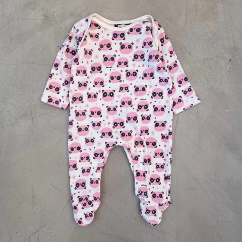 ENTERITO JERSEY ALGODON USADO COMO NUEVO I OWOKO I TALLE 0-3 meses