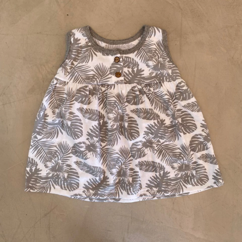 Vestido Floral en Jersey de Algodón | Minidoha | Talle 6-9M