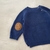 Sweater H&M Azul Marino con Coderas | T9-12M - tienda online