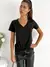 Remera lisa escote "V" Virtual en internet