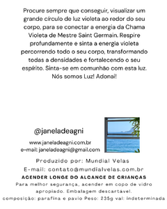 Vela Janela de Agni de 7 dias Saint Germain 235g na internet