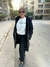 Parka de gabarina con frisa - comprar online